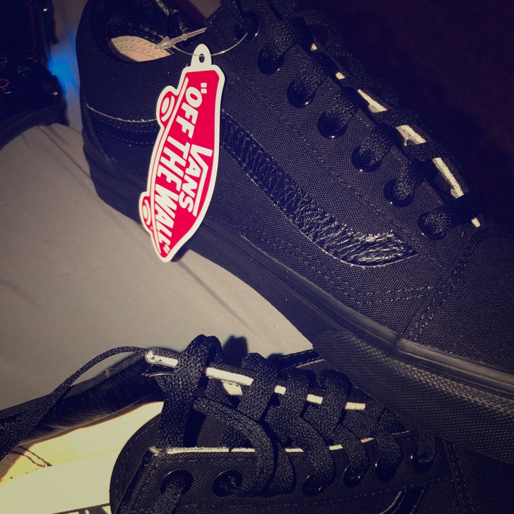 Black vans size 9.5 men